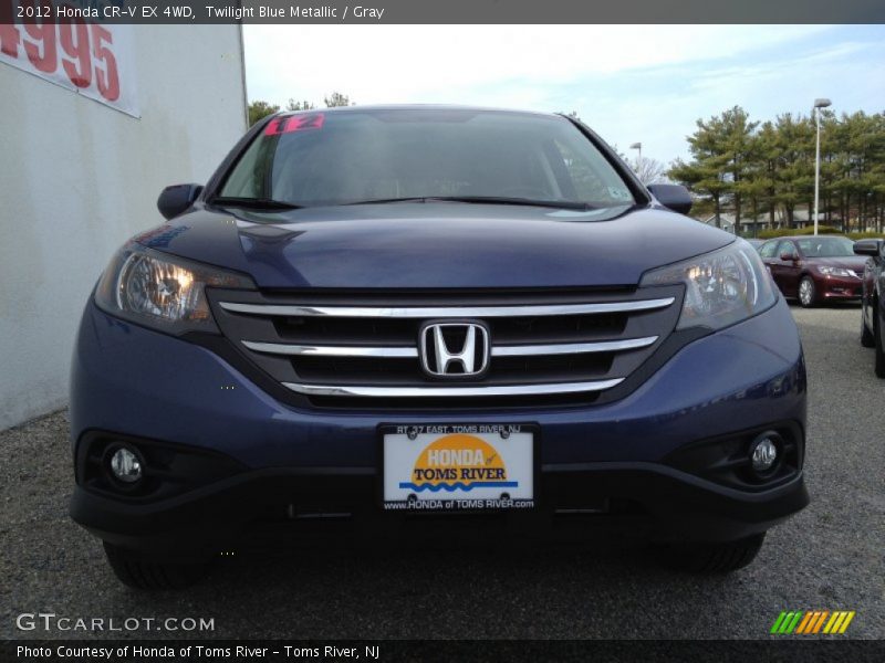 Twilight Blue Metallic / Gray 2012 Honda CR-V EX 4WD