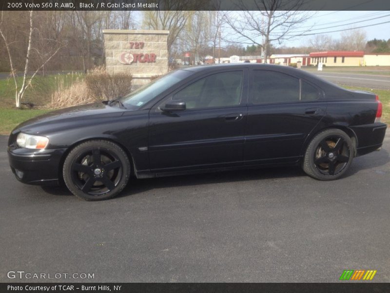 Black / R Gobi Sand Metallic 2005 Volvo S60 R AWD