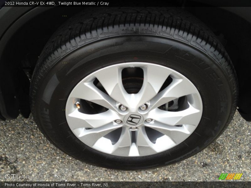 Twilight Blue Metallic / Gray 2012 Honda CR-V EX 4WD