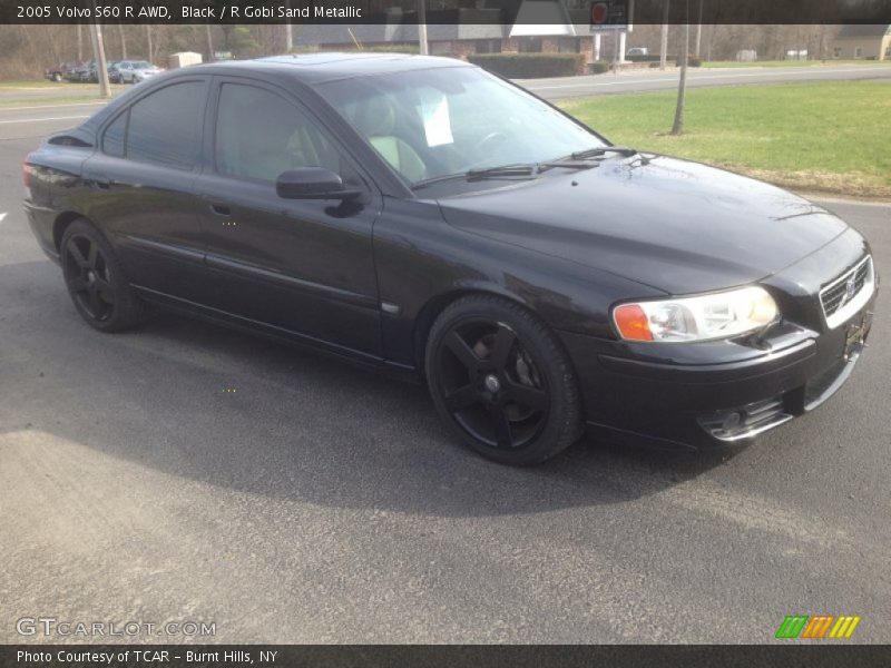 Black / R Gobi Sand Metallic 2005 Volvo S60 R AWD