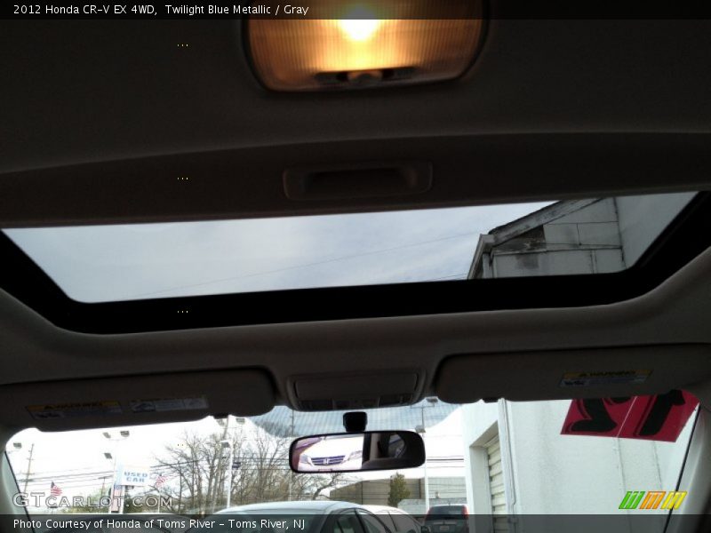 Twilight Blue Metallic / Gray 2012 Honda CR-V EX 4WD