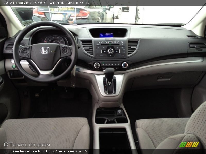 Twilight Blue Metallic / Gray 2012 Honda CR-V EX 4WD