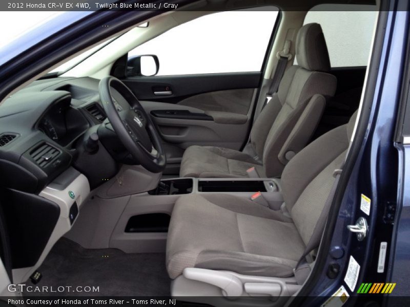 Twilight Blue Metallic / Gray 2012 Honda CR-V EX 4WD