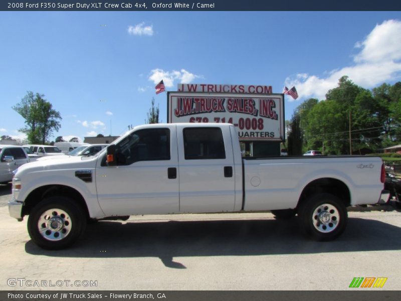 Oxford White / Camel 2008 Ford F350 Super Duty XLT Crew Cab 4x4