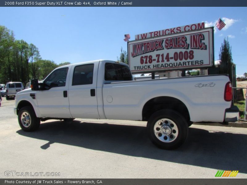 Oxford White / Camel 2008 Ford F350 Super Duty XLT Crew Cab 4x4