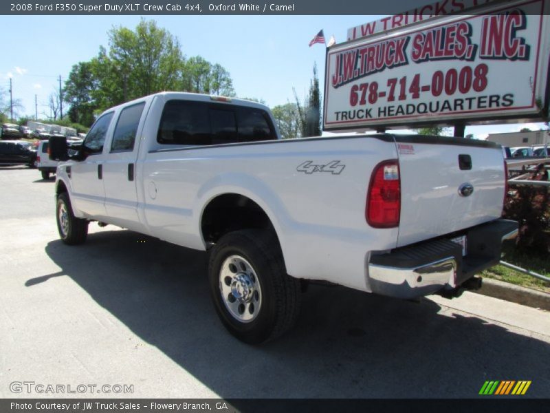Oxford White / Camel 2008 Ford F350 Super Duty XLT Crew Cab 4x4