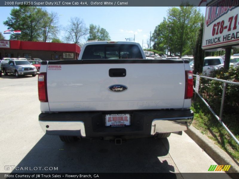 Oxford White / Camel 2008 Ford F350 Super Duty XLT Crew Cab 4x4