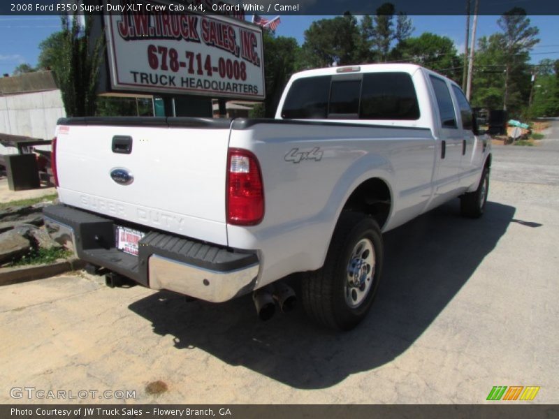 Oxford White / Camel 2008 Ford F350 Super Duty XLT Crew Cab 4x4
