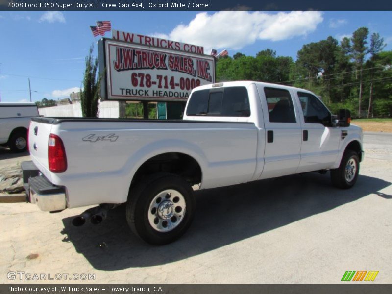 Oxford White / Camel 2008 Ford F350 Super Duty XLT Crew Cab 4x4