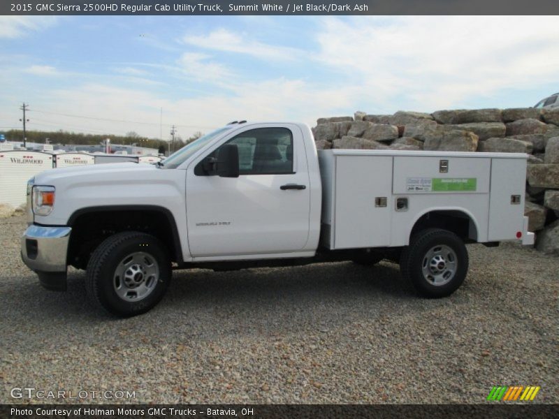 Summit White / Jet Black/Dark Ash 2015 GMC Sierra 2500HD Regular Cab Utility Truck