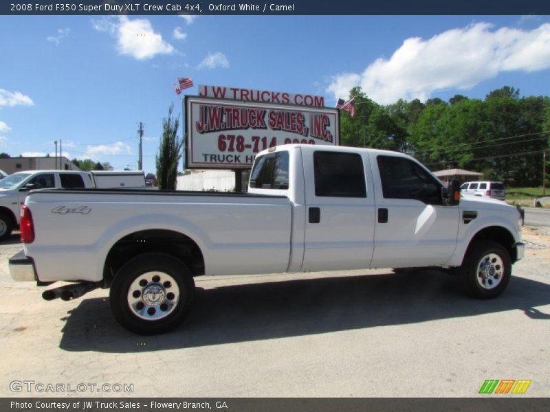 Oxford White / Camel 2008 Ford F350 Super Duty XLT Crew Cab 4x4
