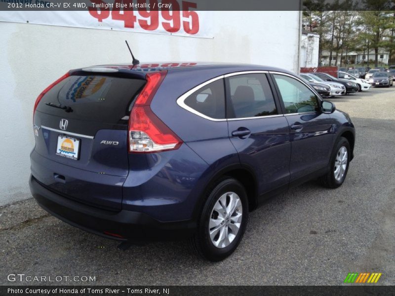 Twilight Blue Metallic / Gray 2012 Honda CR-V EX 4WD