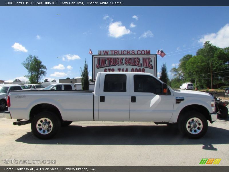Oxford White / Camel 2008 Ford F350 Super Duty XLT Crew Cab 4x4