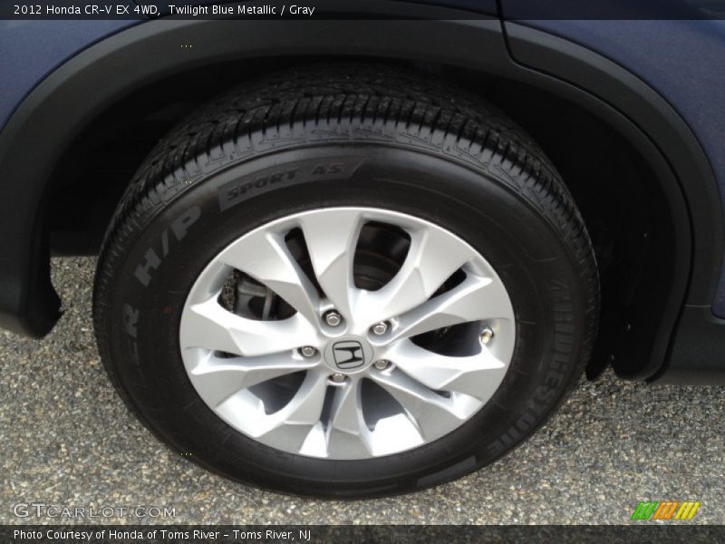 Twilight Blue Metallic / Gray 2012 Honda CR-V EX 4WD
