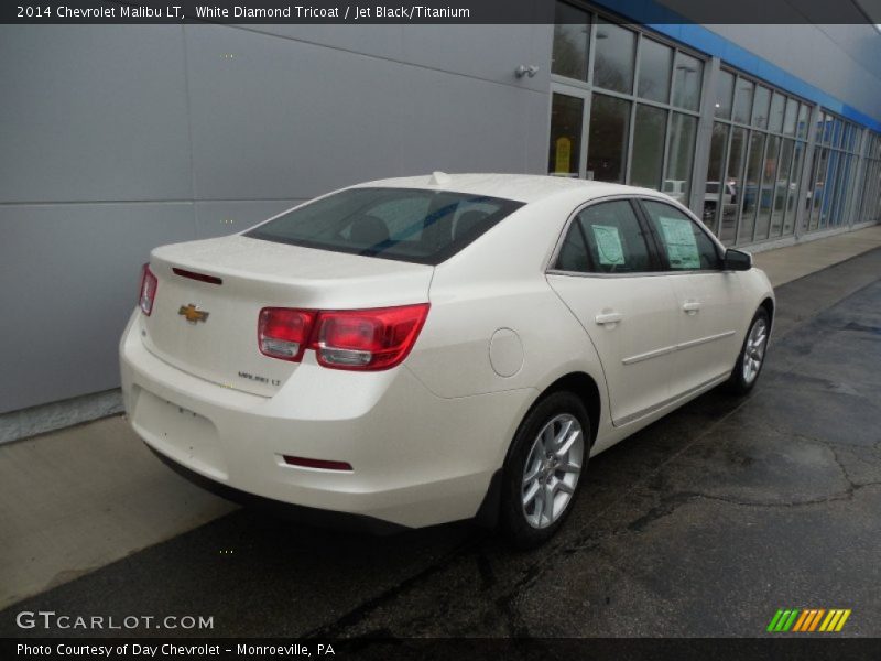 White Diamond Tricoat / Jet Black/Titanium 2014 Chevrolet Malibu LT