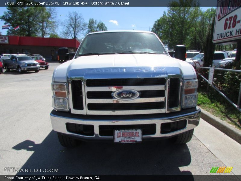 Oxford White / Camel 2008 Ford F350 Super Duty XLT Crew Cab 4x4
