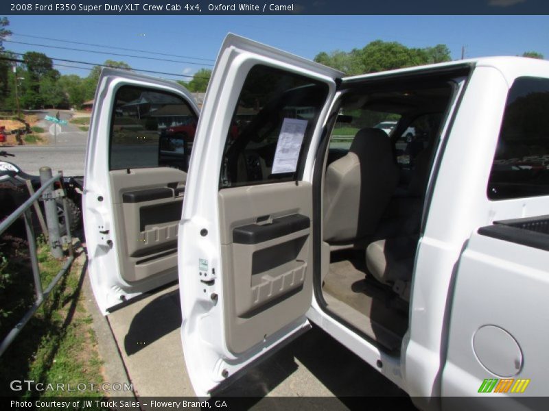 Oxford White / Camel 2008 Ford F350 Super Duty XLT Crew Cab 4x4