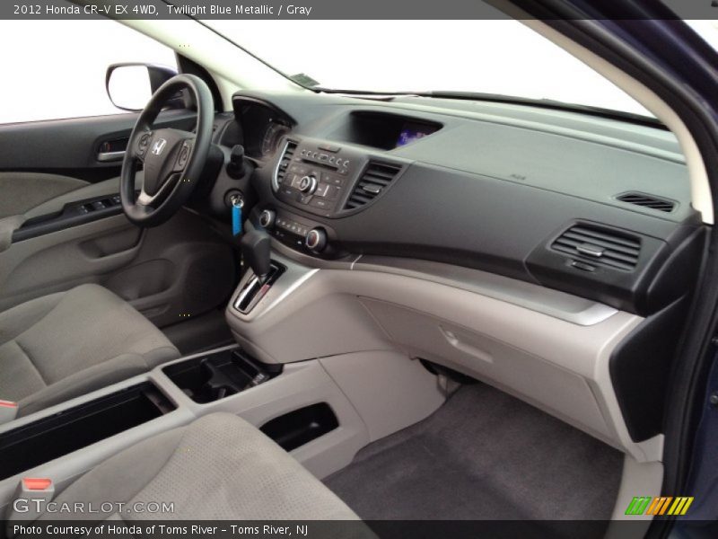 Twilight Blue Metallic / Gray 2012 Honda CR-V EX 4WD
