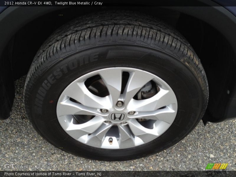 Twilight Blue Metallic / Gray 2012 Honda CR-V EX 4WD