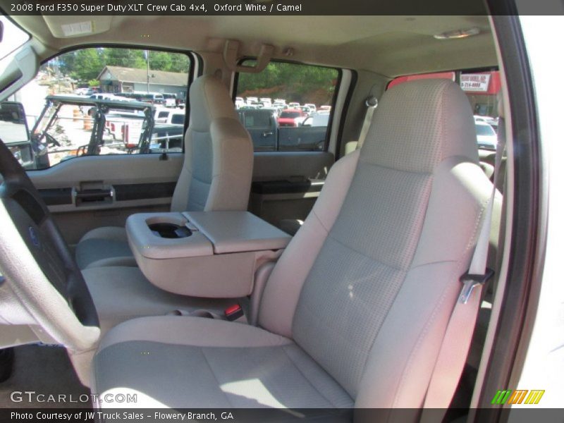 Oxford White / Camel 2008 Ford F350 Super Duty XLT Crew Cab 4x4