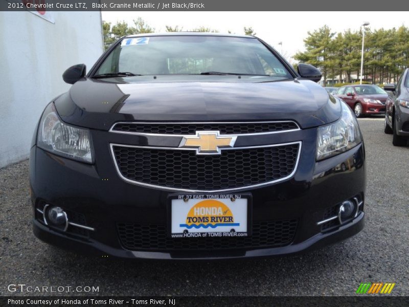 Black Granite Metallic / Jet Black/Brick 2012 Chevrolet Cruze LTZ