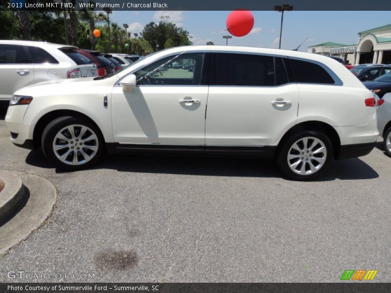 White Platinum / Charcoal Black 2013 Lincoln MKT FWD