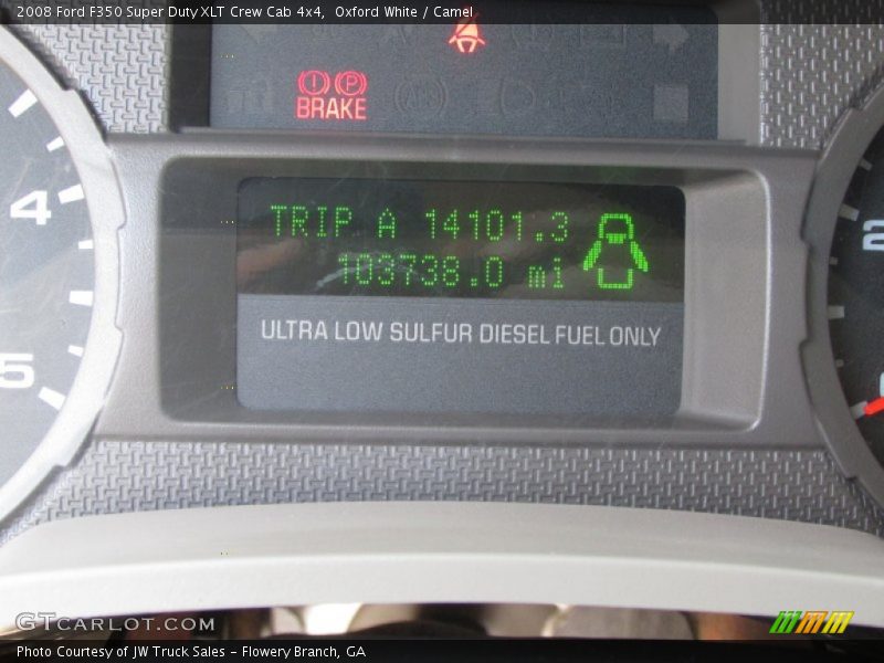Oxford White / Camel 2008 Ford F350 Super Duty XLT Crew Cab 4x4