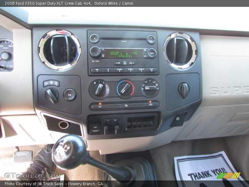 Oxford White / Camel 2008 Ford F350 Super Duty XLT Crew Cab 4x4