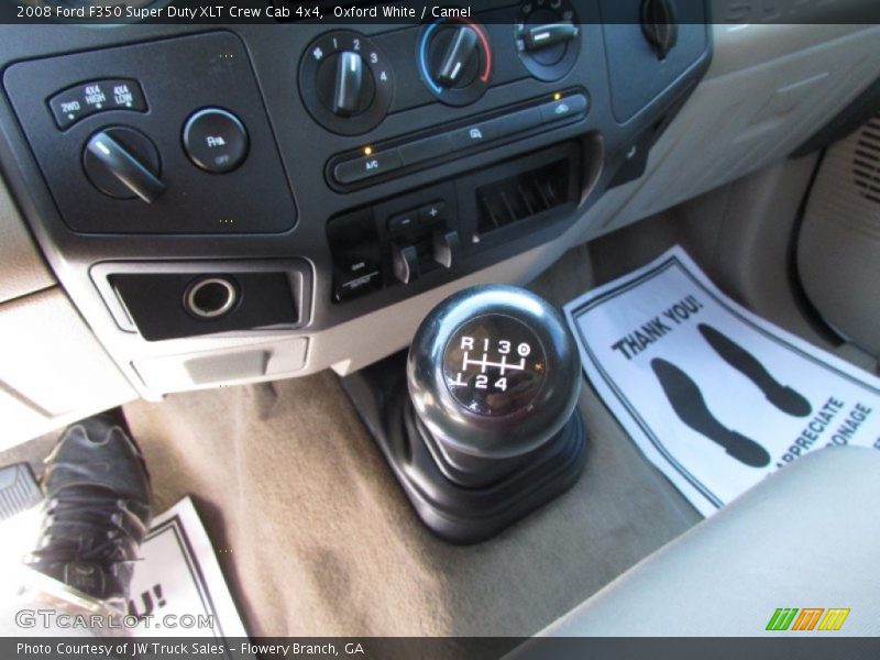 Oxford White / Camel 2008 Ford F350 Super Duty XLT Crew Cab 4x4