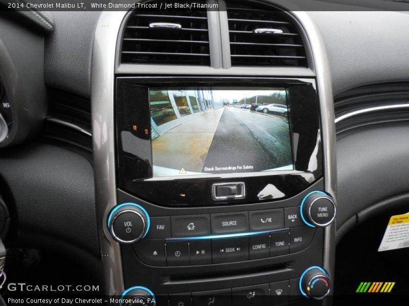 White Diamond Tricoat / Jet Black/Titanium 2014 Chevrolet Malibu LT