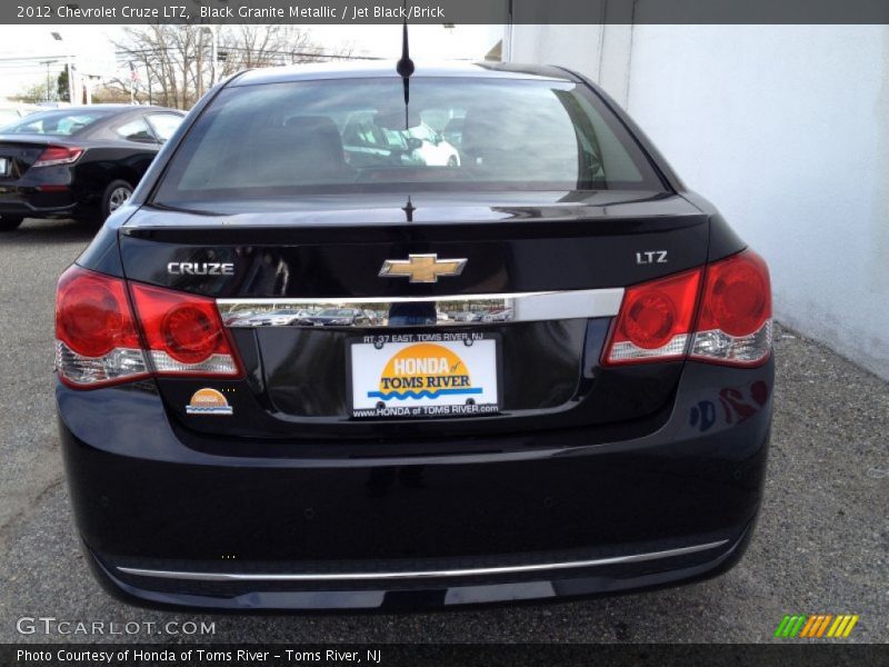 Black Granite Metallic / Jet Black/Brick 2012 Chevrolet Cruze LTZ