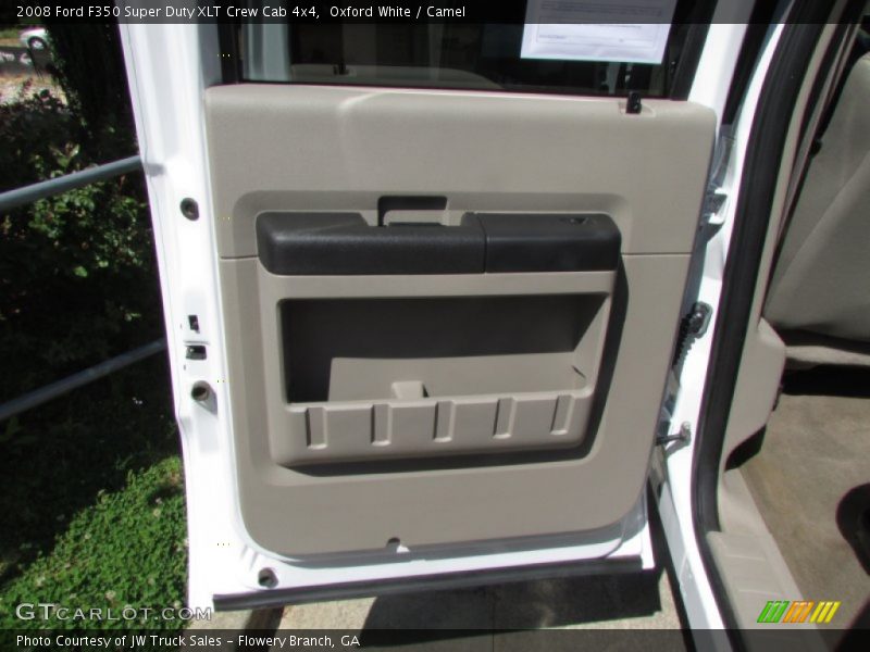 Oxford White / Camel 2008 Ford F350 Super Duty XLT Crew Cab 4x4