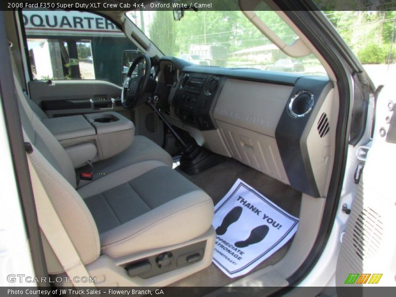 Oxford White / Camel 2008 Ford F350 Super Duty XLT Crew Cab 4x4