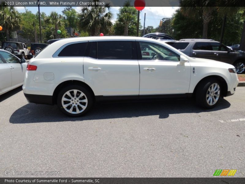 White Platinum / Charcoal Black 2013 Lincoln MKT FWD