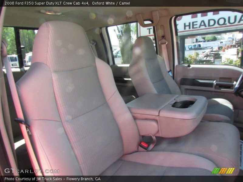 Oxford White / Camel 2008 Ford F350 Super Duty XLT Crew Cab 4x4