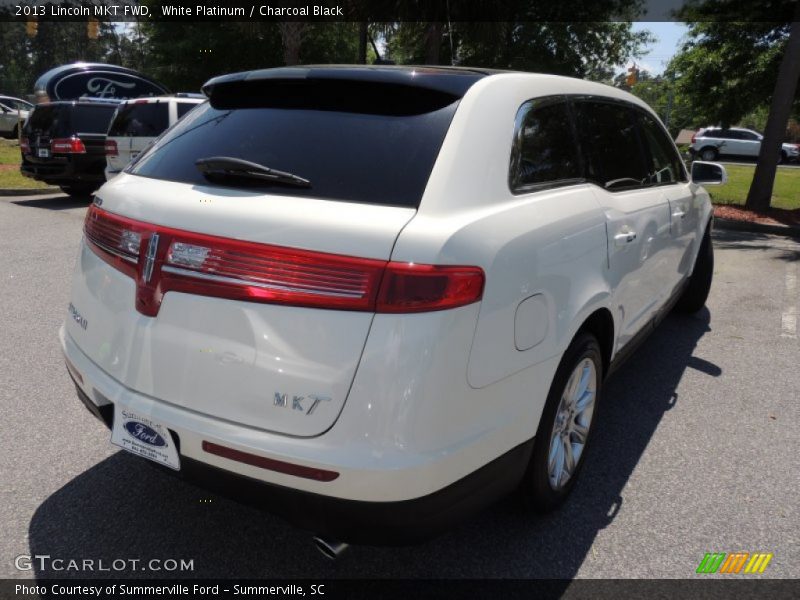 White Platinum / Charcoal Black 2013 Lincoln MKT FWD