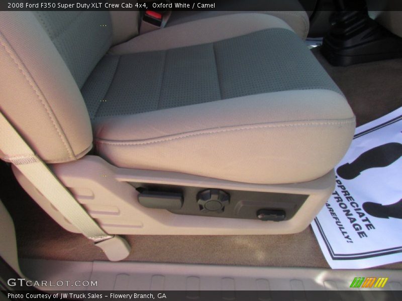 Oxford White / Camel 2008 Ford F350 Super Duty XLT Crew Cab 4x4