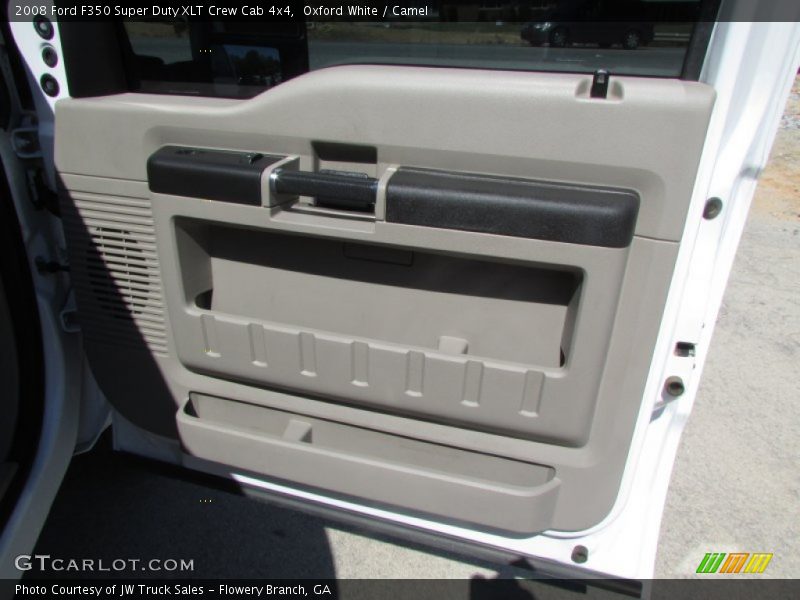 Oxford White / Camel 2008 Ford F350 Super Duty XLT Crew Cab 4x4