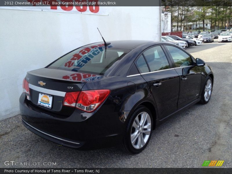 Black Granite Metallic / Jet Black/Brick 2012 Chevrolet Cruze LTZ