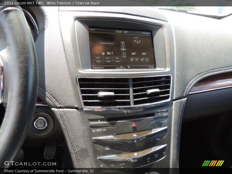 White Platinum / Charcoal Black 2013 Lincoln MKT FWD