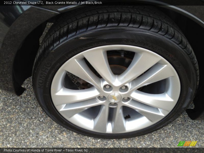Black Granite Metallic / Jet Black/Brick 2012 Chevrolet Cruze LTZ