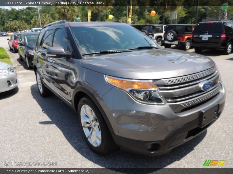 Sterling Gray / Charcoal Black 2014 Ford Explorer Limited