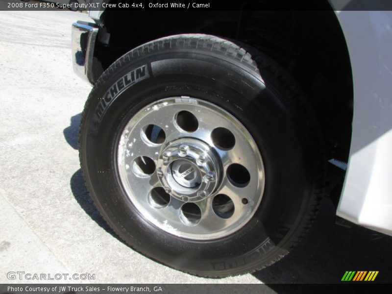 Oxford White / Camel 2008 Ford F350 Super Duty XLT Crew Cab 4x4