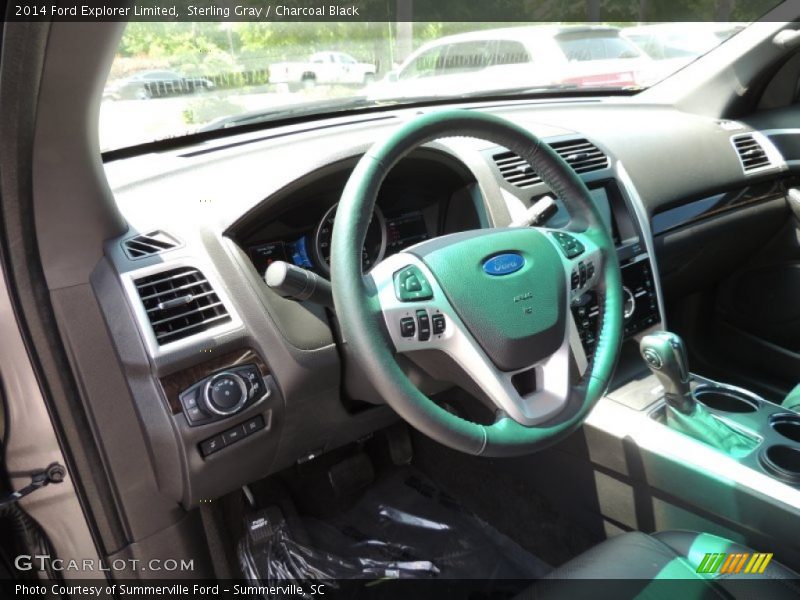 Sterling Gray / Charcoal Black 2014 Ford Explorer Limited