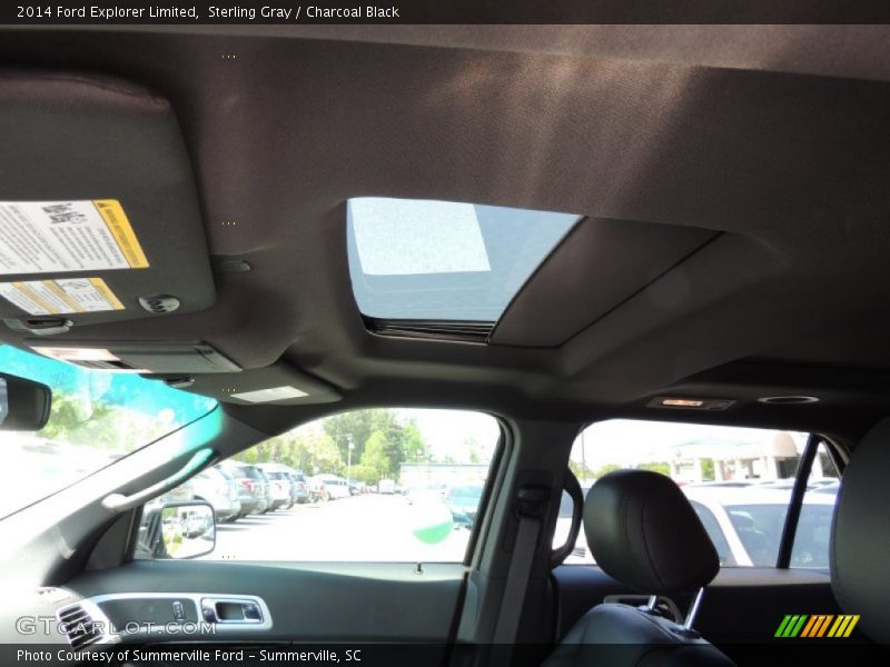 Sterling Gray / Charcoal Black 2014 Ford Explorer Limited