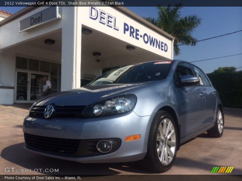 Shark Blue Metallic / Titan Black 2012 Volkswagen Golf 4 Door TDI