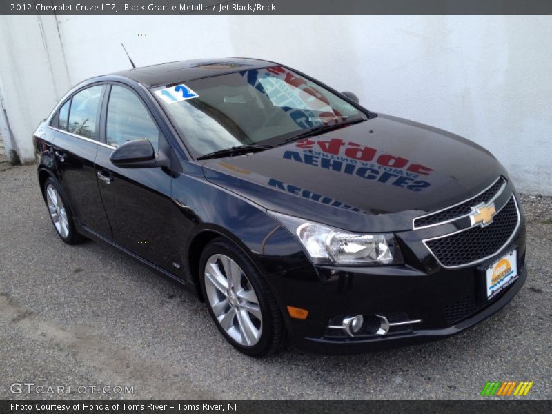 Black Granite Metallic / Jet Black/Brick 2012 Chevrolet Cruze LTZ