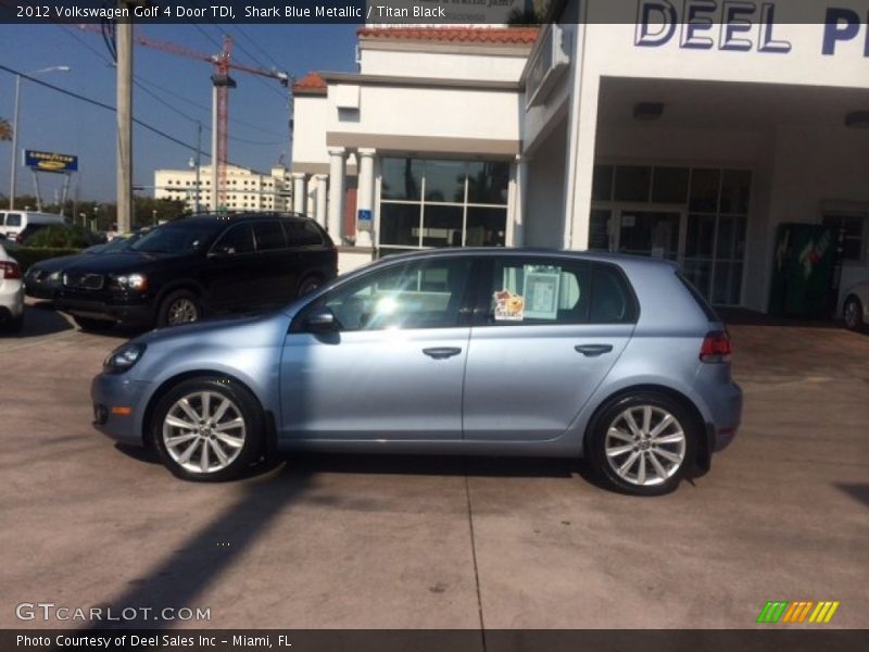 Shark Blue Metallic / Titan Black 2012 Volkswagen Golf 4 Door TDI