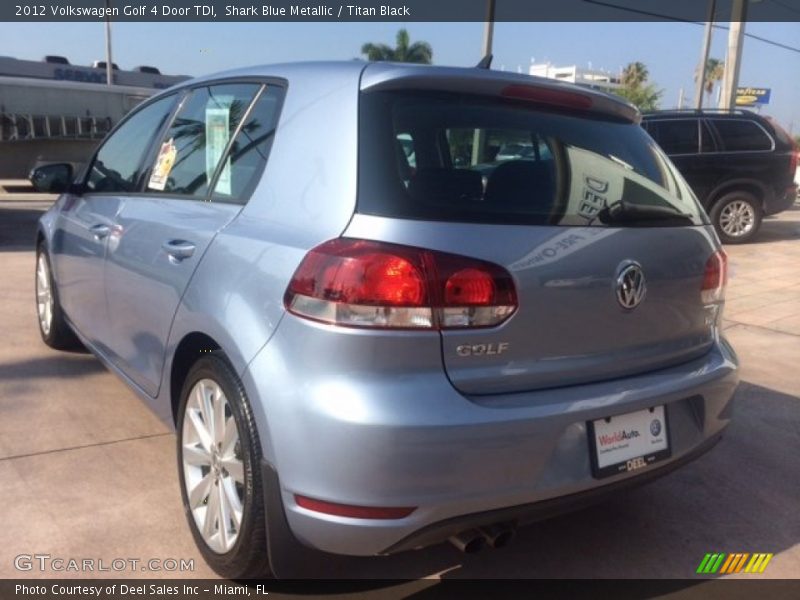 Shark Blue Metallic / Titan Black 2012 Volkswagen Golf 4 Door TDI