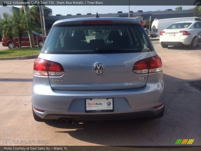 Shark Blue Metallic / Titan Black 2012 Volkswagen Golf 4 Door TDI